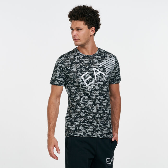 EA7 Emporio Armani Men's Train Camo Series T-Shirt Green EA7 Emporio Armani Men's Train Camo Series T-Shirt Green image number 0