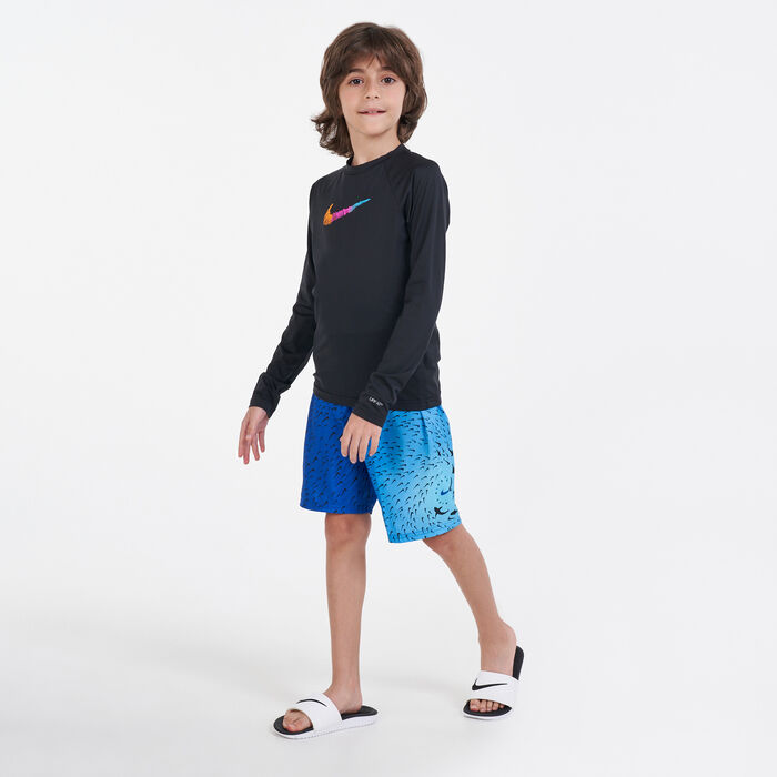 Nike Swim Kids' Shark Volley 8 Inch Swim Shorts yellow Nike Swim Kids' Shark Volley 8 Inch Swim Shorts yellow image number 2