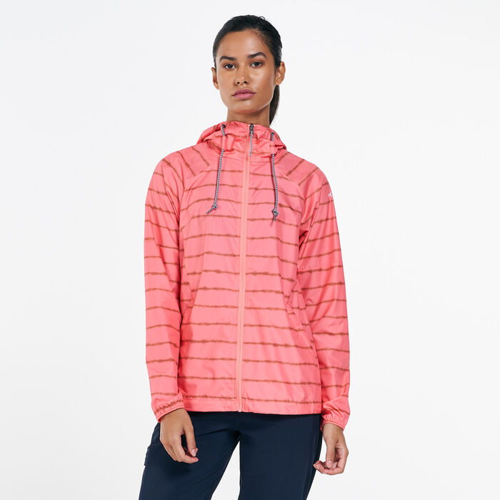 Columbia Women's Side Hill™ Printed Windbreaker Jacket Red image number 0