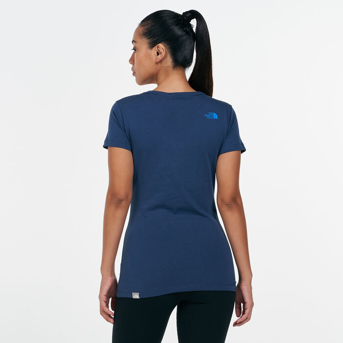 The North Face Women's Simple Dome T-Shirt Blue The North Face Women's Simple Dome T-Shirt Blue image number 1
