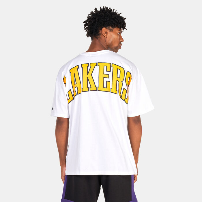 New Era Men's LA Lakers NBA Infill Logo T-Shirt White New Era Men's LA Lakers NBA Infill Logo T-Shirt White image number 1