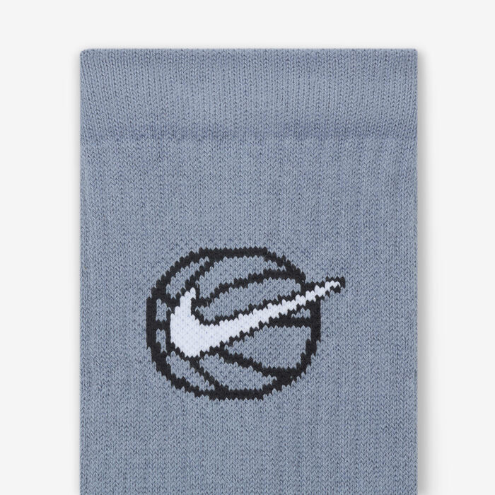 Nike Everyday Crew Basketball Socks (3 Pairs) Blue Nike Everyday Crew Basketball Socks (3 Pairs) Blue image number 3