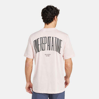 adidas Men's Strength Graphic T-Shirt Pink