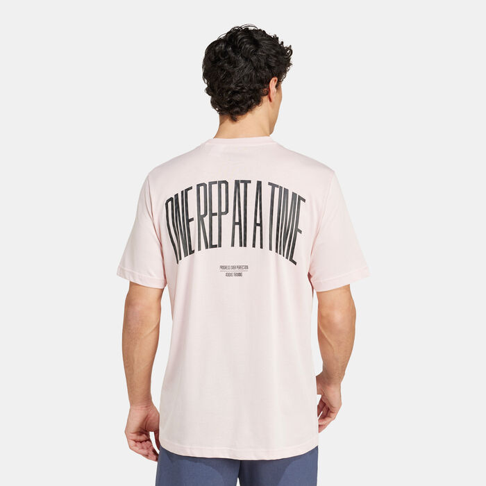 adidas Men's Strength Graphic T-Shirt Pink adidas Men's Strength Graphic T-Shirt Pink image number 1