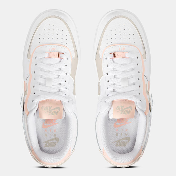 Nike Women's Air Force 1 Shadow Shoes White image number 3