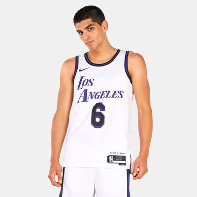 Nike Men's Los Angeles Lakers NBA Dri-FIT Swingman City Edtion Jersey - 2022/24 White