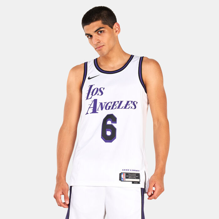 Nike Men's Los Angeles Lakers NBA Dri-FIT Swingman City Edtion Jersey - 2022/24 White Nike Men's Los Angeles Lakers NBA Dri-FIT Swingman City Edtion Jersey - 2022/24 White image number 0