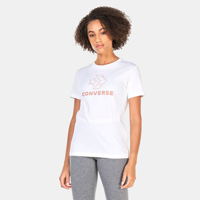Converse Women's Seasonal Star Chevron T-Shirt White Converse Women's Seasonal Star Chevron T-Shirt White image number 0