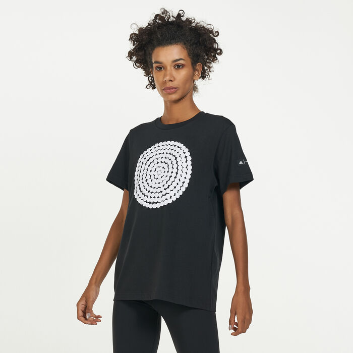 adidas Women's Sportswear Marimekko Graphic T-Shirt Black adidas Women's Sportswear Marimekko Graphic T-Shirt Black image number 0
