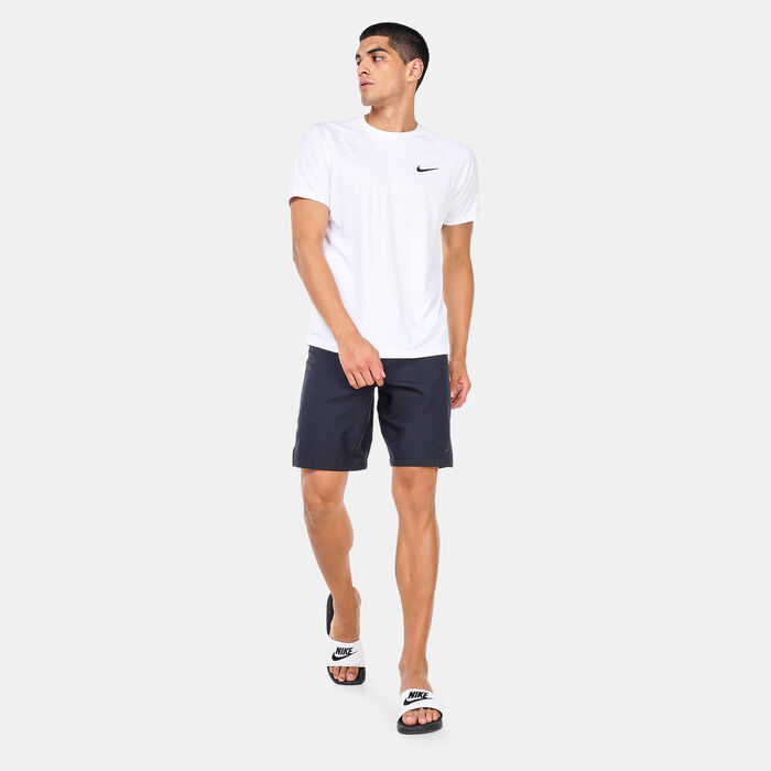 Nike Swim Men's Hydroguard Swimming Top White Nike Swim Men's Hydroguard Swimming Top White image number 2