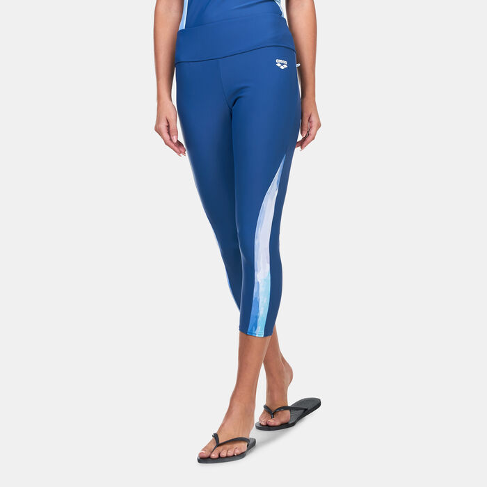 Arena Women's Modesty 3/4 Swimming Leggings Multi Arena Women's Modesty 3/4 Swimming Leggings Multi image number 0