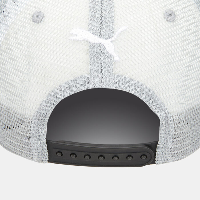 PUMA Men's Academy AOP Trucker Cap Grey PUMA Men's Academy AOP Trucker Cap Grey image number 1