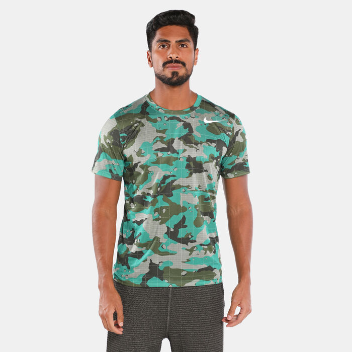 Nike Men's Dri-FIT Training T-Shirt Green Nike Men's Dri-FIT Training T-Shirt Green image number 0