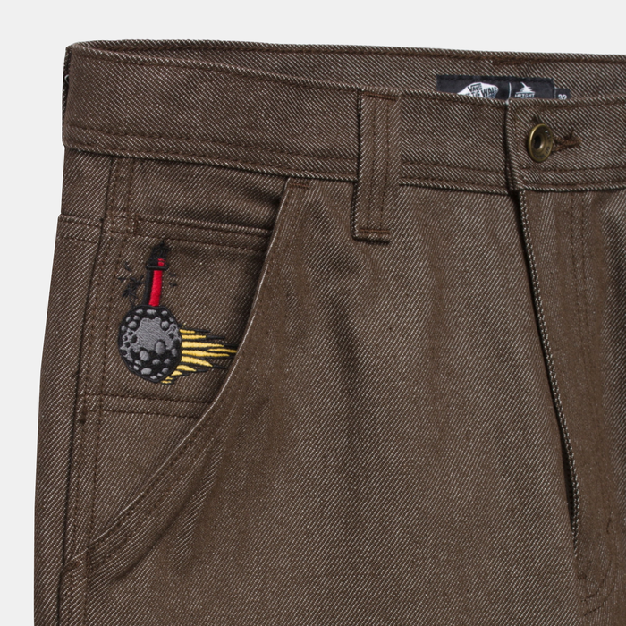 Vans Men's Zion Wright Denim Carpenter Pants Brown image number 2