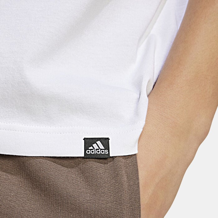 adidas Men's Positivity Graphic T-Shirt White adidas Men's Positivity Graphic T-Shirt White image number 4