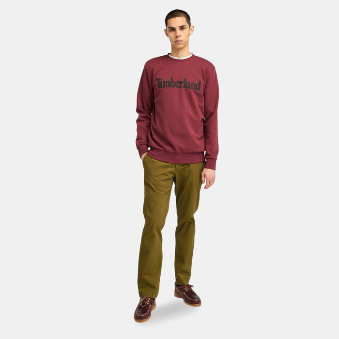 Timberland Men's Northwood Wordmark Logo Sweatshirt Pink Timberland Men's Northwood Wordmark Logo Sweatshirt Pink image number 2