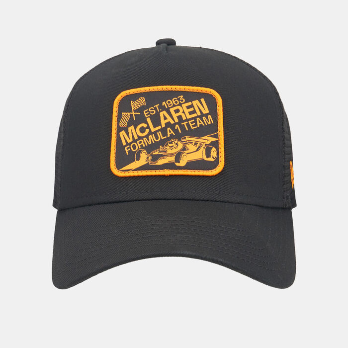 New Era Men's F1 McLaren E-Frame Graphic Patch Trucker Cap Black New Era Men's F1 McLaren E-Frame Graphic Patch Trucker Cap Black image number 0