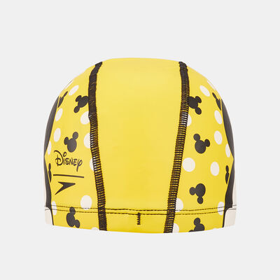 Speedo Kids' X Disney Mickey Print Pace Swimming Cap yellow