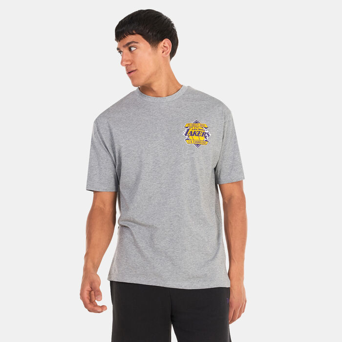 New Era Championship LA Lakers T-Shirt Grey New Era Championship LA Lakers T-Shirt Grey image number 0
