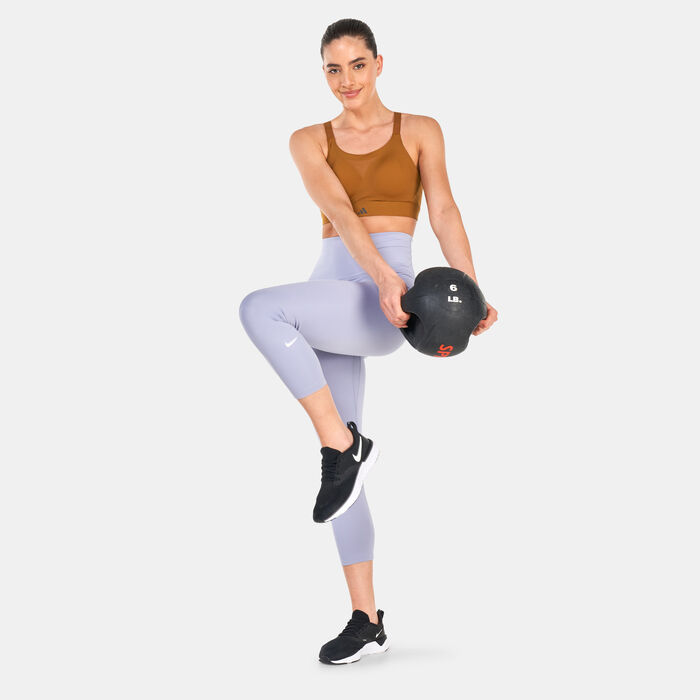Nike Women's One Dri-FIT Cropped Leggings Blue Nike Women's One Dri-FIT Cropped Leggings Blue image number 2
