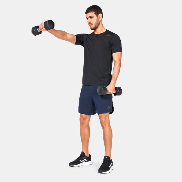 adidas Men's HIIT Training Shorts Blue adidas Men's HIIT Training Shorts Blue image number 2