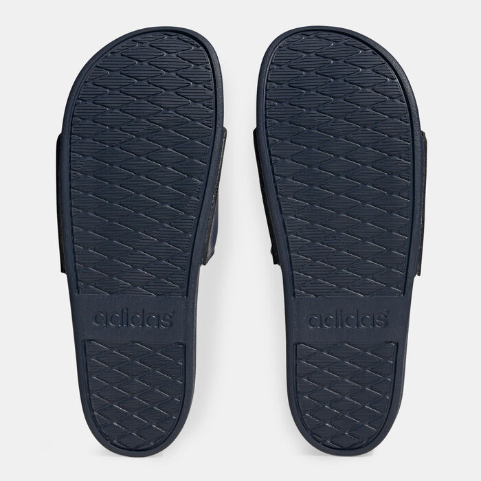 adidas Men's Adilette Comfort Slides Blue adidas Men's Adilette Comfort Slides Blue image number 6