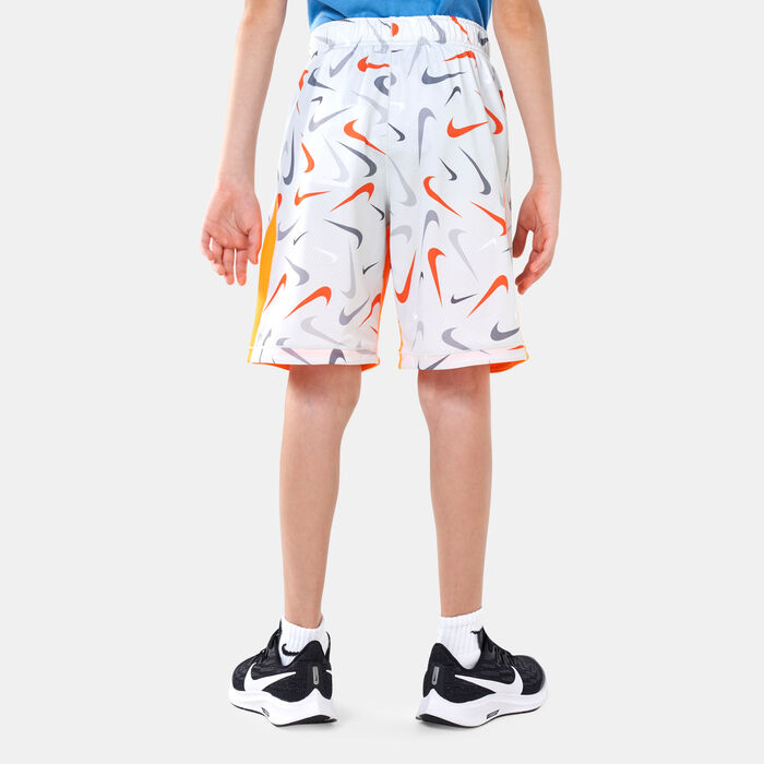 Nike Kids' Dri-FIT Allover Print Shorts Grey image number 1