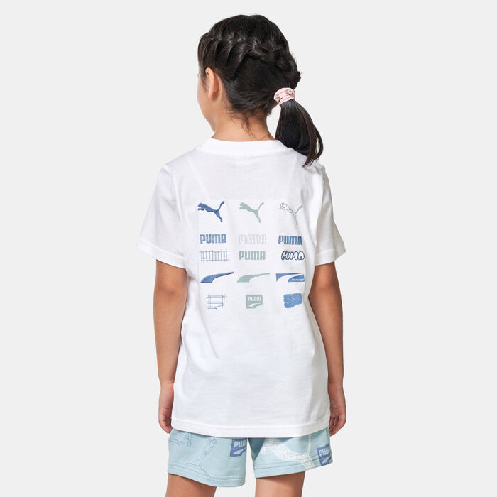 PUMA Kids' Classics Brand Love T-Shirt White PUMA Kids' Classics Brand Love T-Shirt White image number 1