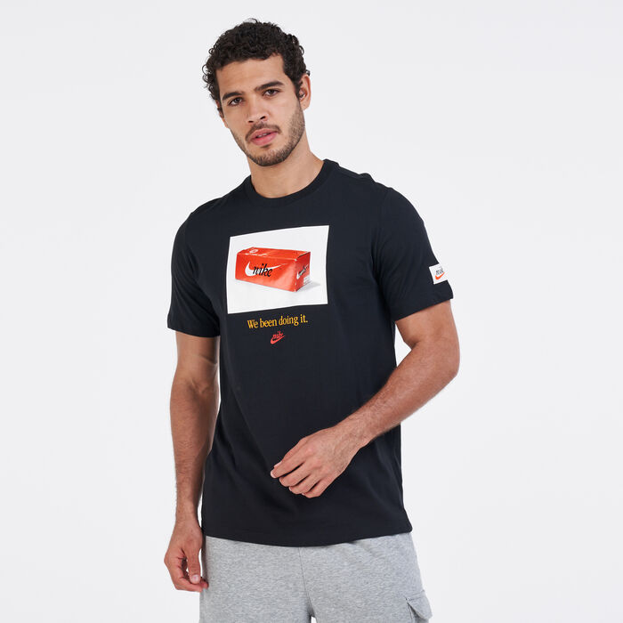 Nike Men's Sportswear Swoosh 50 Photo T-Shirt Black Nike Men's Sportswear Swoosh 50 Photo T-Shirt Black image number 0