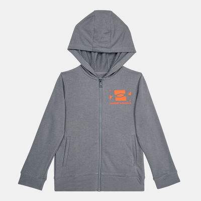 Under Armour Kids' UA Rival French Terry Hoodie Grey Under Armour Kids' UA Rival French Terry Hoodie Grey