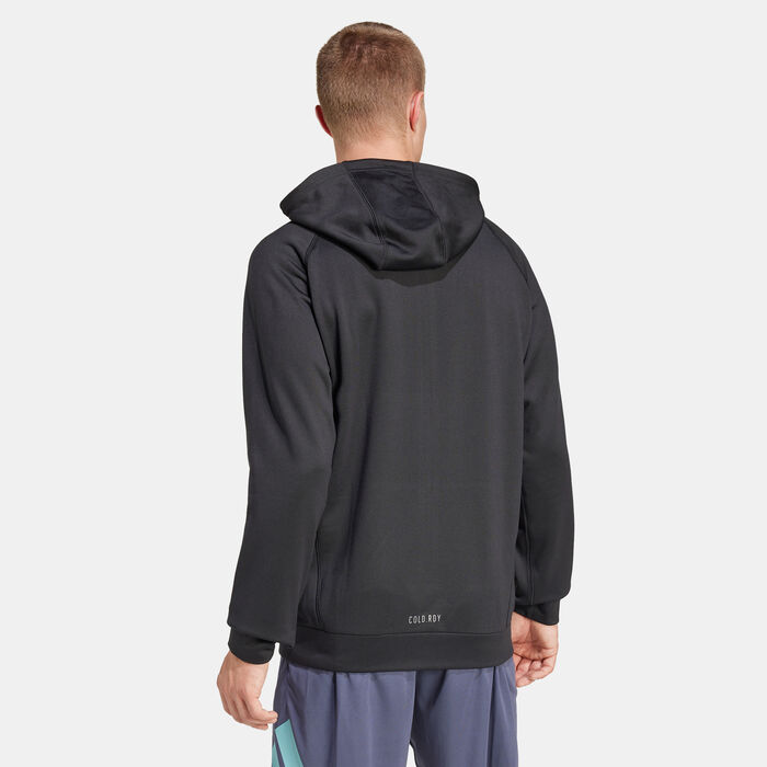 adidas Men's Game and Go Full-Zip Training Hoodie Black image number 1