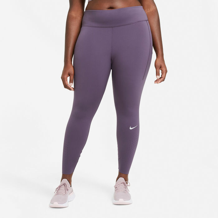 Nike Women's Epic Luxe Leggings (Plus Size) Purple Nike Women's Epic Luxe Leggings (Plus Size) Purple image number 0