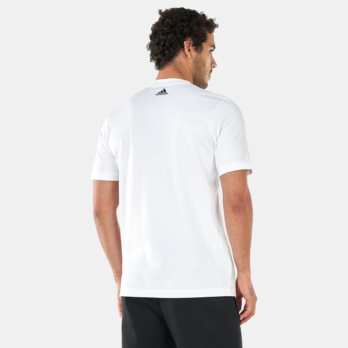 adidas Men's Energetic 3Bar Graphic T-Shirt White adidas Men's Energetic 3Bar Graphic T-Shirt White image number 1