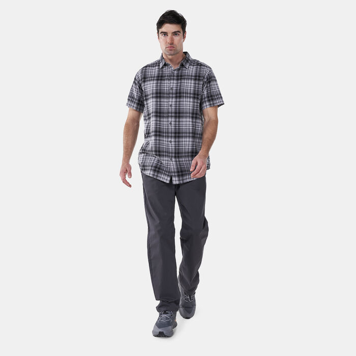 Columbia Men's Under Exposure™ Yarn Dye Short Sleeved Shirt Grey Columbia Men's Under Exposure™ Yarn Dye Short Sleeved Shirt Grey image number 2
