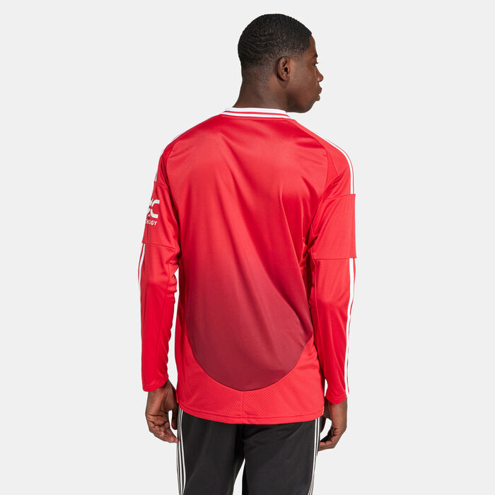 adidas Men's Manchester United 24/25 Home Replica Football Jersey Red adidas Men's Manchester United 24/25 Home Replica Football Jersey Red image number 1