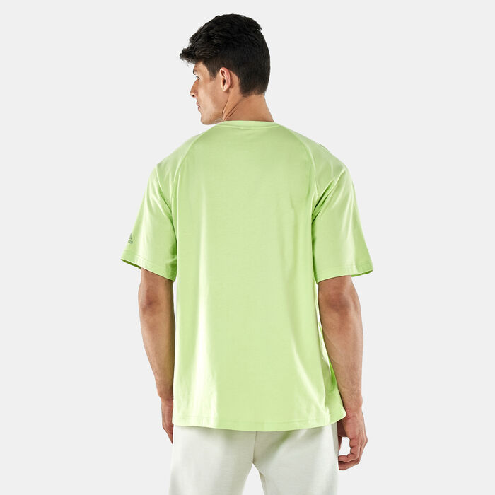 adidas Men's PRSVE Badge Of Sports T-Shirt Green adidas Men's PRSVE Badge Of Sports T-Shirt Green image number 1