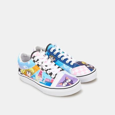 Vans Kids' x Pretty Guardian Sailor Moon Old Skool Patchwork Shoe (Younger Kids) Blue