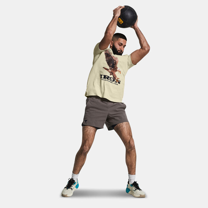 Under Armour Men's Project Rock Eagle T-Shirt White Under Armour Men's Project Rock Eagle T-Shirt White image number 2