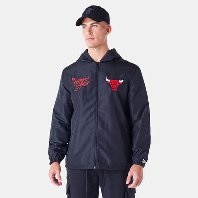 New Era Men's NBA Chicago Bulls Graphic Full-Zip Hoodie Black