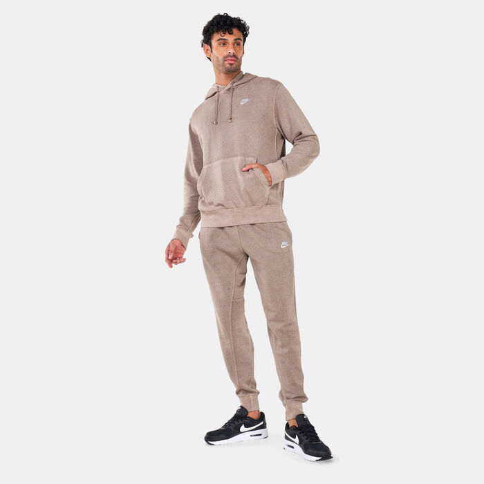 Nike Men's Club Fleece Pullover Hoodie Brown Nike Men's Club Fleece Pullover Hoodie Brown image number 2