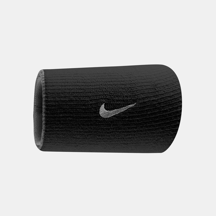 Nike Dri-FIT Home and Away Doublewide Wristbands Black Nike Dri-FIT Home and Away Doublewide Wristbands Black image number 0