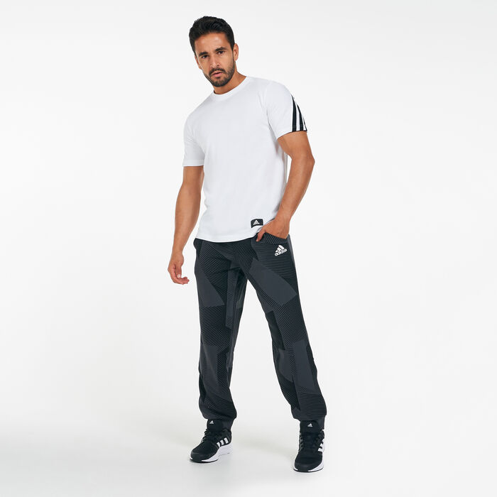 adidas Men's 3 Bar Graphic Sweatpants Black adidas Men's 3 Bar Graphic Sweatpants Black image number 2