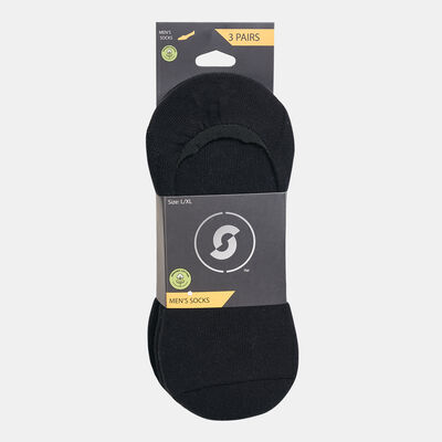 Sun and Sand Sports Men's Half-Cushioned No-Show Socks (3 Pack) - S/M Black Sun and Sand Sports Men's Half-Cushioned No-Show Socks (3 Pack) - S/M Black
