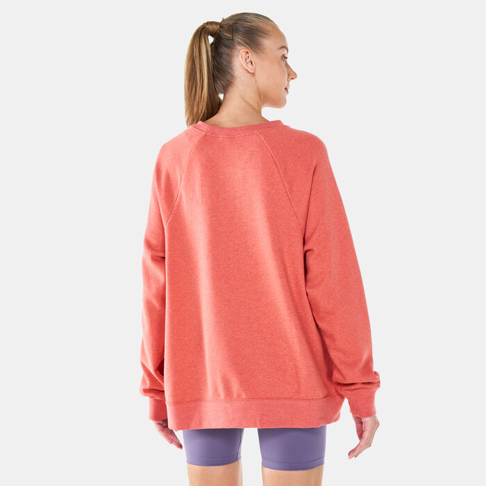 Nike Women's Sportswear Essential Sweatshirt (Plus Size) Pink Nike Women's Sportswear Essential Sweatshirt (Plus Size) Pink image number 1