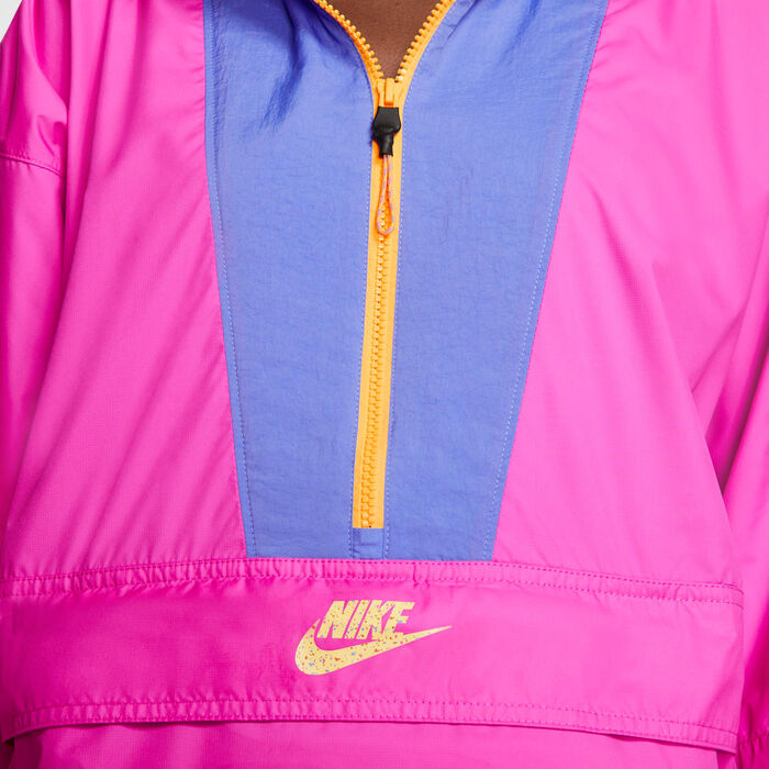 Nike Women's Sportswear Icon Clash Half-Zip Jacket Pink image number 3