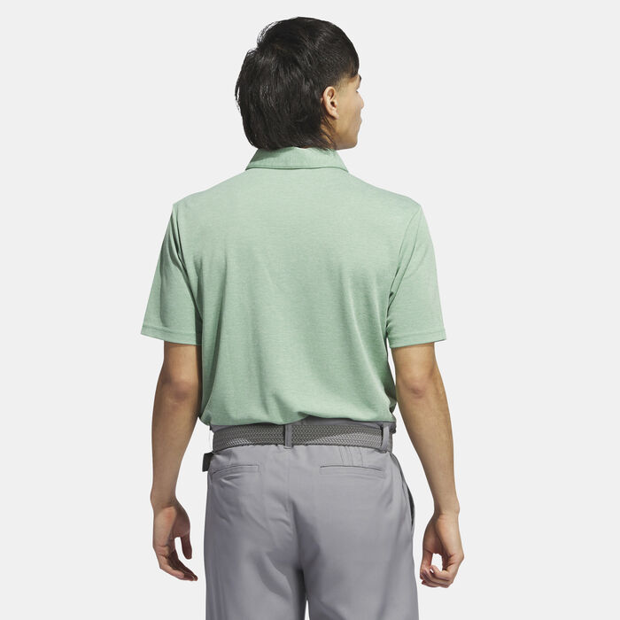 adidas Men's Drive Heather Polo Shirt Green adidas Men's Drive Heather Polo Shirt Green image number 1