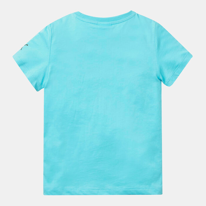 PUMA Kids' x SPONGEBOB Logo T-Shirt Blue image number 1