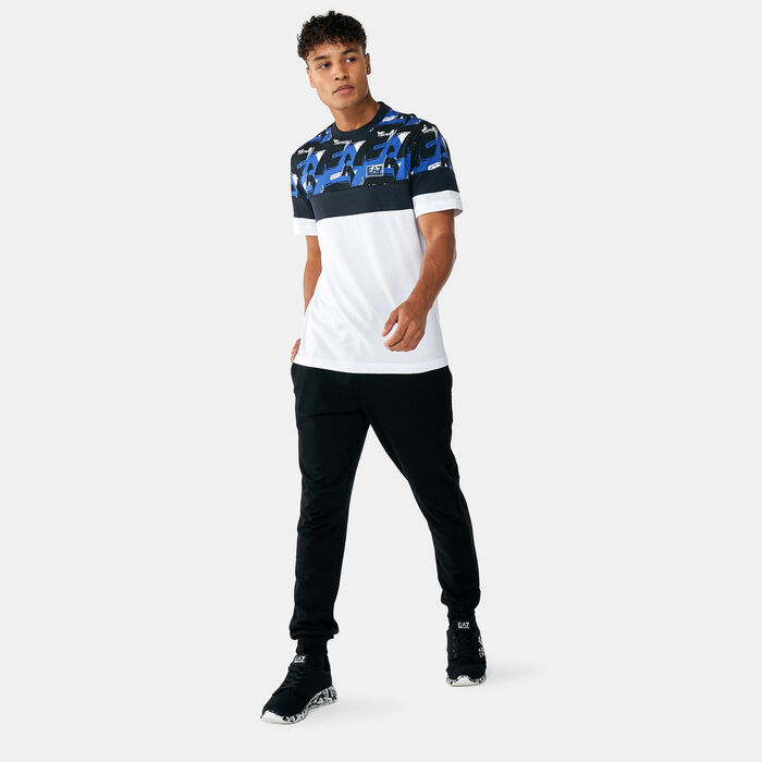 EA7 Emporio Armani Men's Train Graphic Series Print Co T-Shirt White EA7 Emporio Armani Men's Train Graphic Series Print Co T-Shirt White image number 2