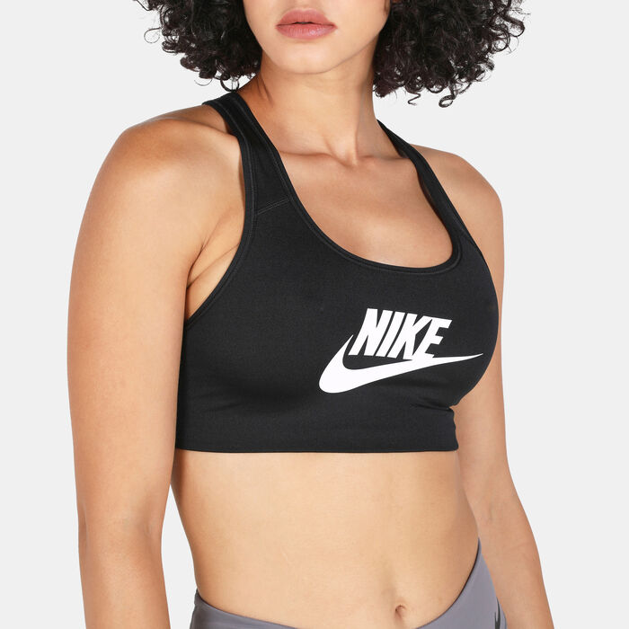 Nike Women's Pro Swoosh Sports Bra Black image number 3