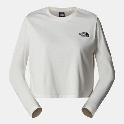 The North Face Women's Simple Dome Crop Top White